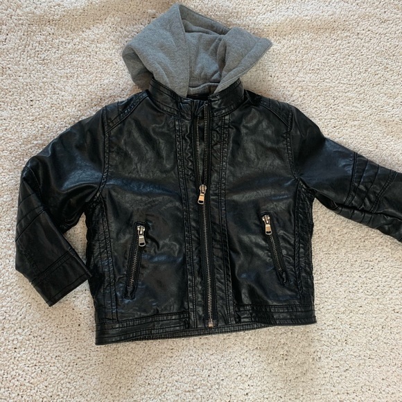 H&M Faux Leather Biker Jacket size 1 1/2 to 2 year - Picture 14 of 14